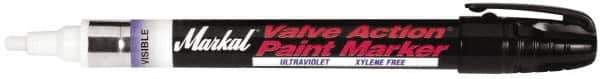 Markal - Invisible Ultraviolet Paint Marker - Bullet Medium Tip, Alcohol Base Ink - Exact Industrial Supply