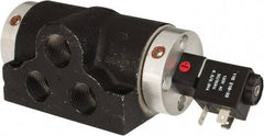 ARO/Ingersoll-Rand - 3/4" Inlet x 3/4" Outlet, Solenoid Actuator, Spring Return, 2 Position, Body Ported Solenoid Air Valve - 270 CFM, 120 VAC Input, 7.54 CV, 4 Way, 150 psi, 180° Max Temp, -10° Min Temp - Exact Industrial Supply