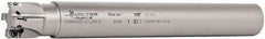 Walter - 1-1/4" Cut Diam, 11mm Max Depth of Cut, 1-1/4" Shank Diam, 10" OAL, Indexable Square Shoulder End Mill - AD.T 1204.. Inserts, Cylindrical Shank, 90° Lead Angle - Exact Industrial Supply