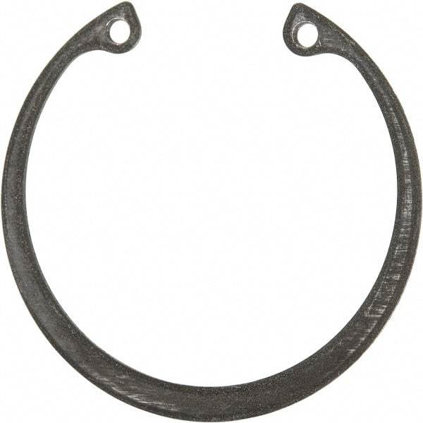 Rotor Clip - 0.05" Thick, Phosphate Finish, Steel Snap Internal Retaining Ring - 0.056" Groove Width, 0.047" Groove Depth, 1.594" Groove Diam, Grade 1060-1090 - Exact Industrial Supply