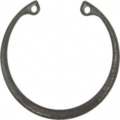 Rotor Clip - 0.05" Thick, Phosphate Finish, Steel Snap Internal Retaining Ring - 0.056" Groove Width, 0.047" Groove Depth, 1.594" Groove Diam, Grade 1060-1090 - Exact Industrial Supply