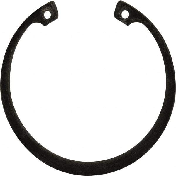 Rotor Clip - 0.078" Thick, Phosphate Finish, Steel Snap Internal Retaining Ring - 0.086" Groove Width, 0.074" Groove Depth, 2.648" Groove Diam, Grade 1060-1090 - Exact Industrial Supply