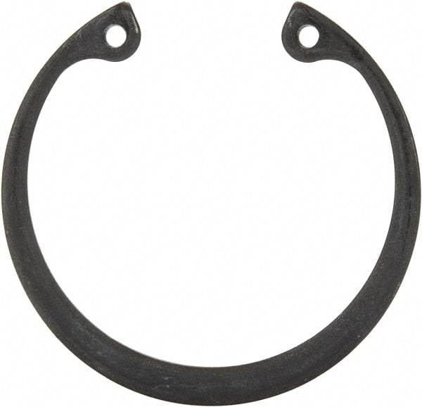 Rotor Clip - 0.062" Thick, Phosphate Finish, Steel Snap Internal Retaining Ring - 0.068" Groove Width, 0.05" Groove Depth, 1.725" Groove Diam, Grade 1060-1090 - Exact Industrial Supply