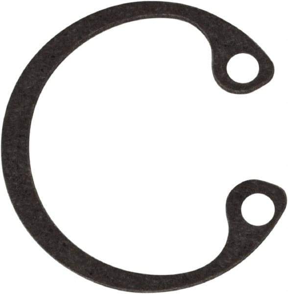 Rotor Clip - 0.015" Thick, Phosphate Finish, Steel Snap Internal Retaining Ring - 0.02" Groove Width, 0.009" Groove Depth, 0.33" Groove Diam, Grade 1060-1090 - Exact Industrial Supply