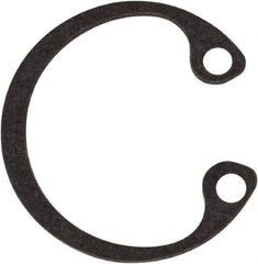 Rotor Clip - 0.015" Thick, Phosphate Finish, Steel Snap Internal Retaining Ring - 0.02" Groove Width, 0.009" Groove Depth, 0.33" Groove Diam, Grade 1060-1090 - Exact Industrial Supply