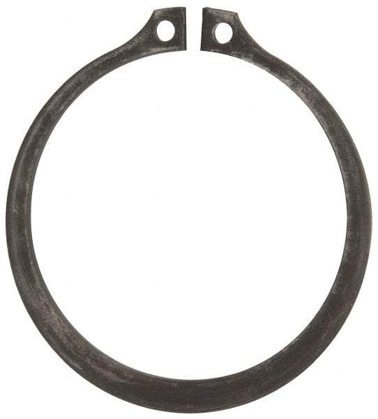 Rotor Clip - 2.239" Groove Diam, 2-3/8" Shaft Diam, Phosphate Steel, Snap External Retaining Rings - 0.086" Groove Width, 0.068" Groove Depth, 0.078" Ring Thickness, Grade 1060-1090 - Exact Industrial Supply