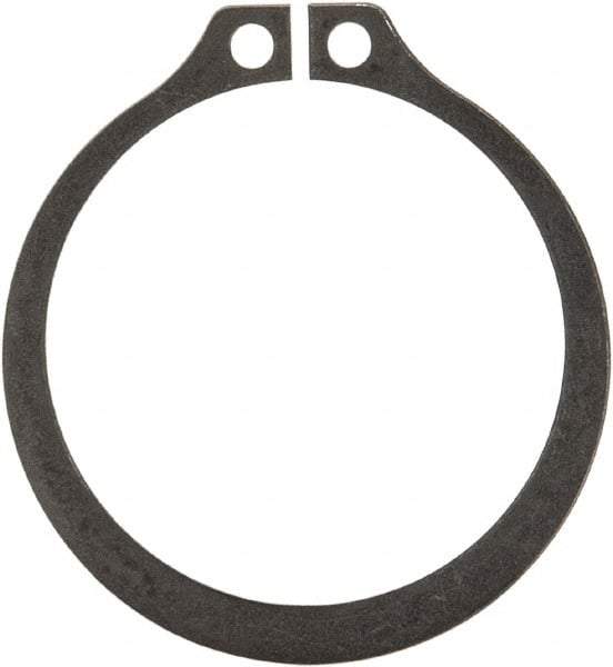 Rotor Clip - 1.65" Groove Diam, 1-3/4" Shaft Diam, Phosphate Steel, Snap External Retaining Rings - 0.068" Groove Width, 0.05" Groove Depth, 0.062" Ring Thickness, Grade 1060-1090 - Exact Industrial Supply