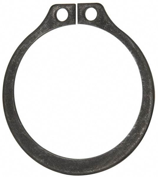 Rotor Clip - 1-13/32" Groove Diam, 1-1/2" Shaft Diam, Phosphate Steel, Snap External Retaining Rings - 0.056" Groove Width, 0.047" Groove Depth, 0.05" Ring Thickness, Grade 1060-1090 - Exact Industrial Supply