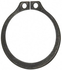 Rotor Clip - 1-13/32" Groove Diam, 1-1/2" Shaft Diam, Phosphate Steel, Snap External Retaining Rings - 0.056" Groove Width, 0.047" Groove Depth, 0.05" Ring Thickness, Grade 1060-1090 - Exact Industrial Supply