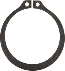 Rotor Clip - 1.291" Groove Diam, 1-3/8" Shaft Diam, Phosphate Steel, Snap External Retaining Rings - 0.056" Groove Width, 0.042" Groove Depth, 0.05" Ring Thickness, Grade 1060-1090 - Exact Industrial Supply