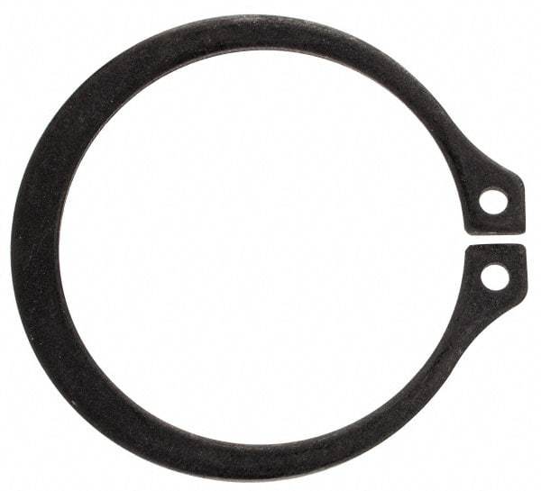 Rotor Clip - 1.232" Groove Diam, 1-5/16" Shaft Diam, Phosphate Steel, Snap External Retaining Rings - 0.056" Groove Width, 0.04" Groove Depth, 0.05" Ring Thickness, Grade 1060-1090 - Exact Industrial Supply