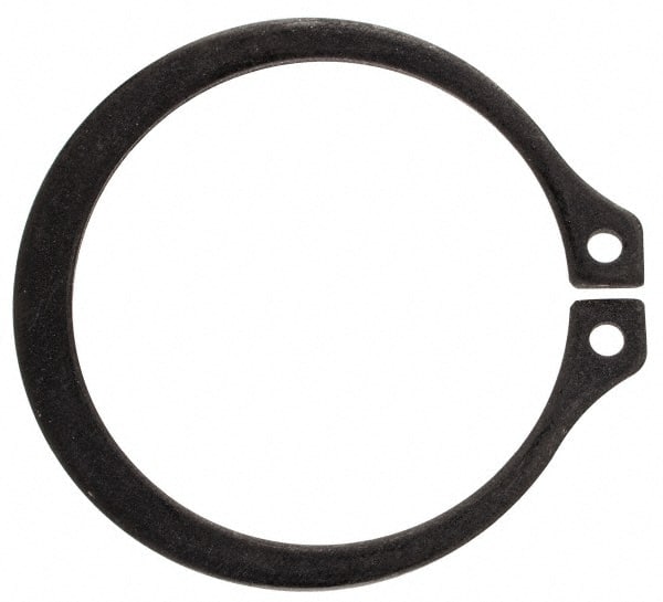 Rotor Clip - 63/64" Shaft Diam, 0.926" Groove Diam, Spring Steel External SH Style Retaining Ring - Exact Industrial Supply