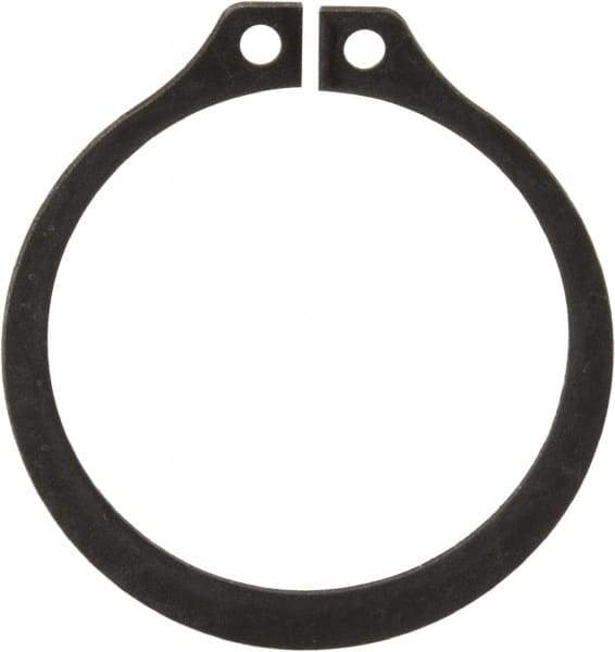 Rotor Clip - 1.176" Groove Diam, 1-1/4" Shaft Diam, Phosphate Steel, Snap External Retaining Rings - 0.056" Groove Width, 0.037" Groove Depth, 0.05" Ring Thickness, Grade 1060-1090 - Exact Industrial Supply