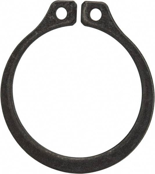 Rotor Clip - 1" Groove Diam, 1-1/16" Shaft Diam, Phosphate Steel, Snap External Retaining Rings - 0.056" Groove Width, 0.032" Groove Depth, 0.05" Ring Thickness, Grade 1060-1090 - Exact Industrial Supply