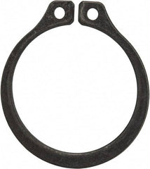 Rotor Clip - 1" Groove Diam, 1-1/16" Shaft Diam, Phosphate Steel, Snap External Retaining Rings - 0.056" Groove Width, 0.032" Groove Depth, 0.05" Ring Thickness, Grade 1060-1090 - Exact Industrial Supply
