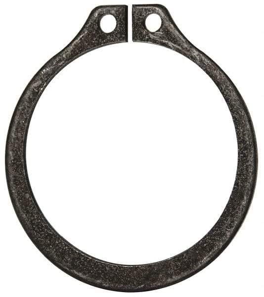 Rotor Clip - 1.118" Groove Diam, 1-3/16" Shaft Diam, Phosphate Steel, Snap External Retaining Rings - 0.056" Groove Width, 0.035" Groove Depth, 0.05" Ring Thickness, Grade 1060-1090 - Exact Industrial Supply