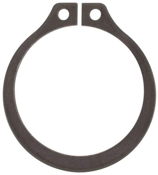 Rotor Clip - 1.059" Groove Diam, 1-1/8" Shaft Diam, Phosphate Steel, Snap External Retaining Rings - 0.056" Groove Width, 0.033" Groove Depth, 0.05" Ring Thickness, Grade 1060-1090 - Exact Industrial Supply