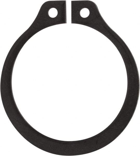Rotor Clip - 0.704" Groove Diam, 3/4" Shaft Diam, Phosphate Steel, Snap External Retaining Rings - 0.046" Groove Width, 0.023" Groove Depth, 0.042" Ring Thickness, Grade 1060-1090 - Exact Industrial Supply