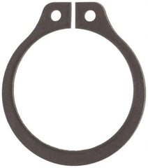 Rotor Clip - 0.646" Groove Diam, 11/16" Shaft Diam, Phosphate Steel, Snap External Retaining Rings - 0.046" Groove Width, 0.021" Groove Depth, 0.042" Ring Thickness, Grade 1060-1090 - Exact Industrial Supply