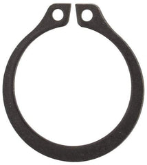 Rotor Clip - 0.588" Groove Diam, 5/8" Shaft Diam, Phosphate Steel, Snap External Retaining Rings - 0.039" Groove Width, 0.018" Groove Depth, 0.035" Ring Thickness, Grade 1060-1090 - Exact Industrial Supply