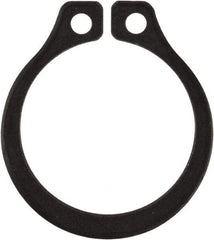 Rotor Clip - 0.412" Groove Diam, 7/16" Shaft Diam, Phosphate Steel, Snap External Retaining Rings - 0.029" Groove Width, 0.013" Groove Depth, 0.025" Ring Thickness, Grade 1060-1090 - Exact Industrial Supply