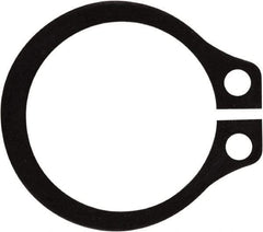 Rotor Clip - 0.382" Groove Diam, 13/32" Shaft Diam, Phosphate Steel, Snap External Retaining Rings - 0.029" Groove Width, 0.012" Groove Depth, 0.025" Ring Thickness, Grade 1060-1090 - Exact Industrial Supply
