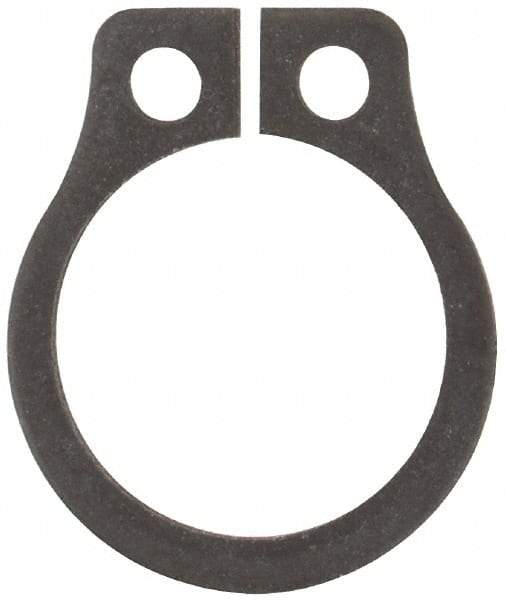 Rotor Clip - 0.261" Groove Diam, 9/32" Shaft Diam, Phosphate Steel, Snap External Retaining Rings - 0.029" Groove Width, 0.01" Groove Depth, 0.025" Ring Thickness, Grade 1060-1090 - Exact Industrial Supply