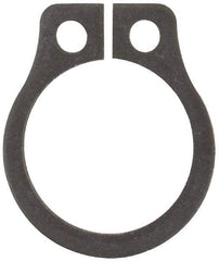 Rotor Clip - 0.261" Groove Diam, 9/32" Shaft Diam, Phosphate Steel, Snap External Retaining Rings - 0.029" Groove Width, 0.01" Groove Depth, 0.025" Ring Thickness, Grade 1060-1090 - Exact Industrial Supply