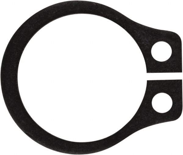 Rotor Clip - 0.321" Groove Diam, 11/32" Shaft Diam, Phosphate Steel, Snap External Retaining Rings - 0.029" Groove Width, 0.011" Groove Depth, 0.025" Ring Thickness, Grade 1060-1090 - Exact Industrial Supply