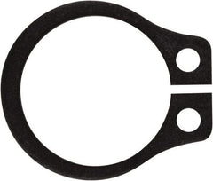 Rotor Clip - 0.321" Groove Diam, 11/32" Shaft Diam, Phosphate Steel, Snap External Retaining Rings - 0.029" Groove Width, 0.011" Groove Depth, 0.025" Ring Thickness, Grade 1060-1090 - Exact Industrial Supply