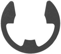 Rotor Clip - 0.835" Groove Diam, 63/64" Shaft Diam, Phosphate Steel, E Style External Retaining Rings - 0.056" Groove Width, 0.074" Groove Depth, 0.05" Ring Thickness, Grade 1060-1090 - Exact Industrial Supply