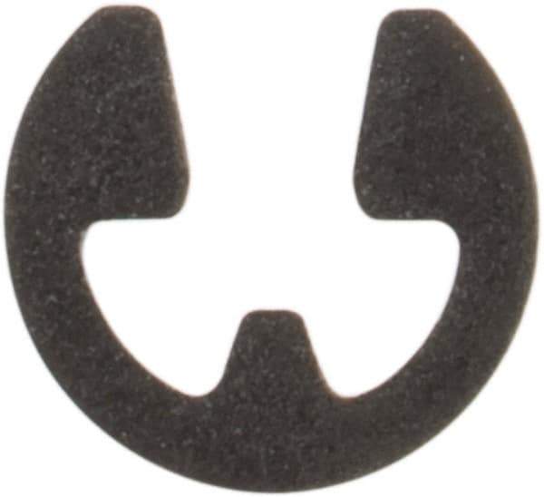 Rotor Clip - 0.052" Groove Diam, 1/16" Shaft Diam, Phosphate Steel, E Style External Retaining Rings - 0.012" Groove Width, 0.005" Groove Depth, 0.01" Ring Thickness, Grade 1060-1090 - Exact Industrial Supply
