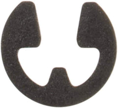 Rotor Clip - 0.052" Groove Diam, 1/16" Shaft Diam, Phosphate Steel, E Style External Retaining Rings - 0.012" Groove Width, 0.005" Groove Depth, 0.01" Ring Thickness, Grade 1060-1090 - Exact Industrial Supply