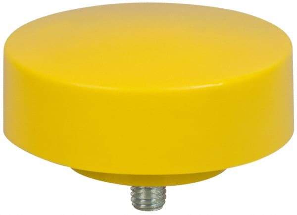 NUPLA - 4" Face Diam, Grade Extra Hard, Yellow Hammer Replacement Tip - 18 oz Head, Plastic - Exact Industrial Supply