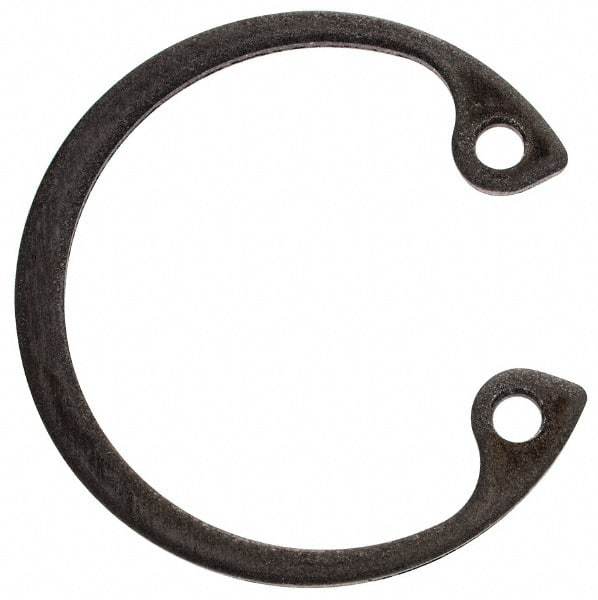 Rotor Clip - 0.035" Thick, Phosphate Finish, Steel Snap Internal Retaining Ring - 0.039" Groove Width, 0.023" Groove Depth, 0.796" Groove Diam, Grade 1060-1090 - Exact Industrial Supply