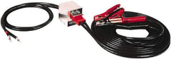 Associated Equipment - 25 Ft. Long, 500 Amperage Rating, Plug in Booster Cable - Black, 4 AWG Wire Guage - Exact Industrial Supply