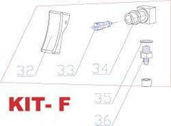 RivetKing - 3 to 6" Trigger Kit for Rivet Tool - Includes Trigger Valve, On/Off Base, O-Ring - Exact Industrial Supply