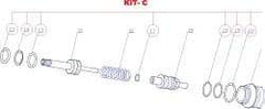 RivetKing - 3 to 6" Seal Kit for Rivet Tool - Exact Industrial Supply