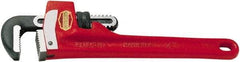 Ridgid - 10" Steel Straight Pipe Wrench - 1-1/2" Pipe Capacity - Exact Industrial Supply