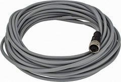 Telemecanique Sensors - 3 Amp, M12 4 Pin Female Straight Cordset Sensor and Receptacle - 250 VAC, 300 VDC, 10m Cable Length, IP67 Ingress Rating - Exact Industrial Supply