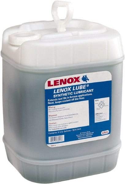 Lenox - Lenox Lube, 5 Gal Pail Sawing Fluid - Synthetic - Exact Industrial Supply