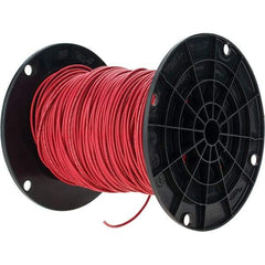 Value Collection - THHN, 16 AWG, 10 Amp, 500' Long, Stranded Core, 26 Strand Building Wire - Red, Thermoplastic Insulation - Exact Industrial Supply
