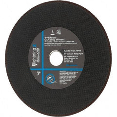 Value Collection - 7" Aluminum Oxide Cutoff Wheel - 0.04" Thick, 7/8" Arbor, 8,732 Max RPM - Exact Industrial Supply