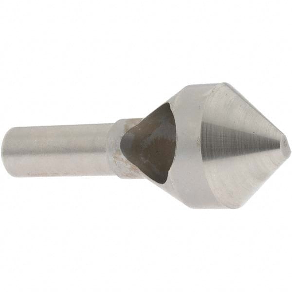 Value Collection - 1-1/8" Head Diam, 1/2" Shank Diam, 0 Flute 82° High Speed Steel Countersink - Exact Industrial Supply