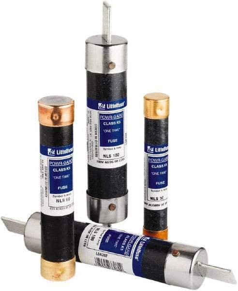 Value Collection - 600 VAC, 6 Amp, General Purpose Fuse - 5" OAL, 50 at AC (RMS) kA Rating, 13/16" Diam - Exact Industrial Supply