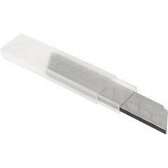 Value Collection - 10 Piece Steel Utility Knife Blade - 0.7087" Blade Thickness - Exact Industrial Supply