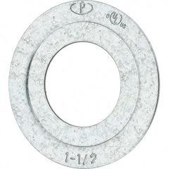 Value Collection - 1-1/2" Conduit, Electrical Enclosure Steel Reducing Washer - For Use with Rigid/Intermediate/Thinwall Conduit - Exact Industrial Supply