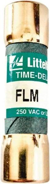 Value Collection - 250 VAC, 1.5 Amp, Time Delay Plug Fuse - 1-1/2" OAL, 10 at AC kA Rating, 13/32" Diam - Exact Industrial Supply