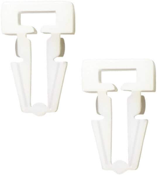 Panduit - Beige, Nylon, Cable Tie Mounting Base - 4.6mm High x 9.6mm Wide Push Barb - Exact Industrial Supply