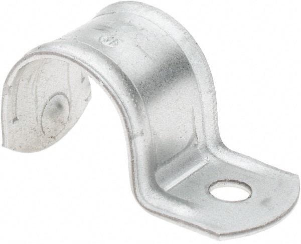 Value Collection - Steel Pipe Strap for 3/4" Conduit - For Use with Intermediate Metal Conduit & Rigid Conduit - Exact Industrial Supply
